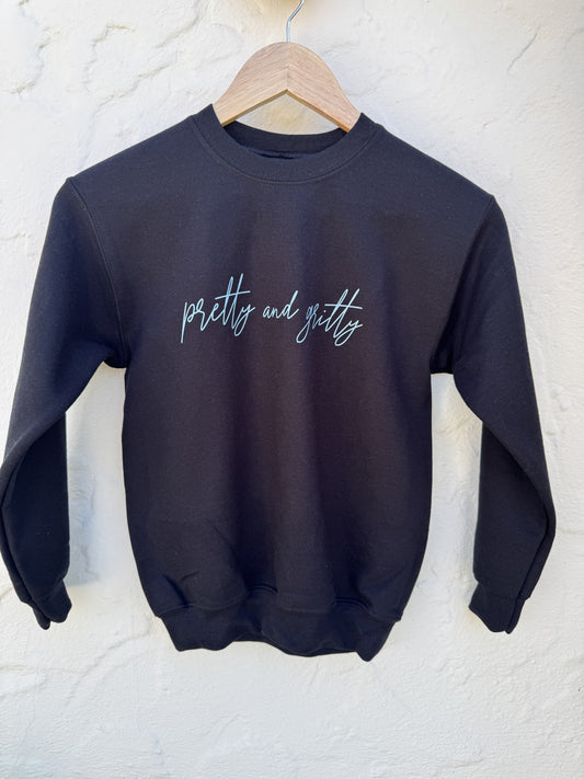 Girls Pretty & Gritty Crewneck